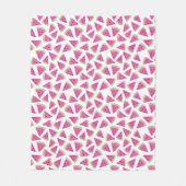 Couverture Polaire Motif de pastèque fruit tropical (Devant)