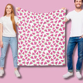 Couverture Polaire Motif de pastèque fruit tropical