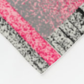 Couverture Polaire motif de patchwork numérique aquarelle transparent (Coin)