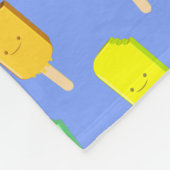 Couverture Polaire Motif de pâte de glace de fruits (Coin)
