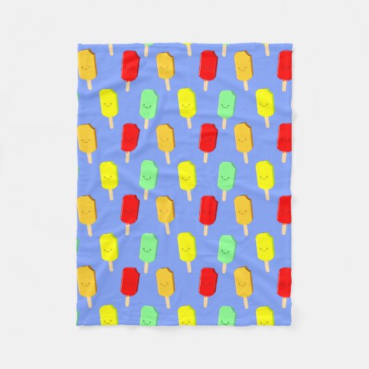 Couverture Polaire Motif de pâte de glace de fruits (Devant)