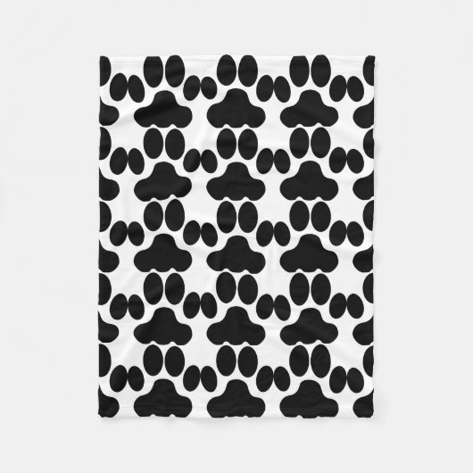 Couverture Polaire Motif de pattes de chat (Devant)