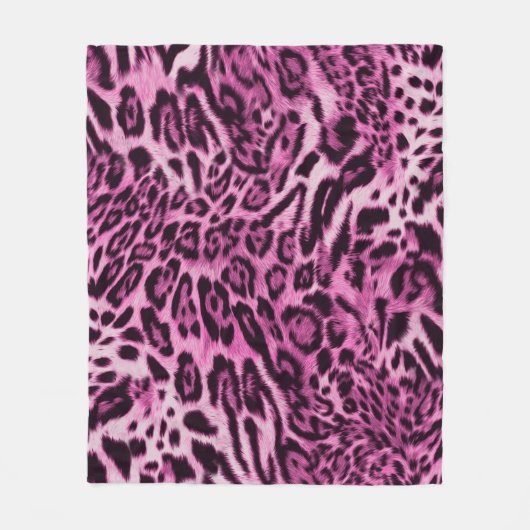Couverture Polaire motif de peau de léopard abstrait (Devant)