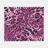 Couverture Polaire motif de peau de léopard abstrait (Devant (Horizontal))