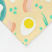 Couverture Polaire Motif de petit déjeuner (Coin)