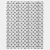 Couverture Polaire Motif de pièce d'échecs (Devant)