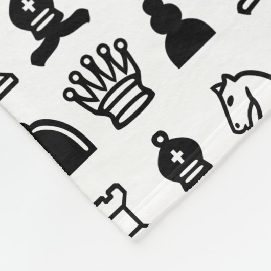 Couverture Polaire Motif de pièce d'échecs (Coin)