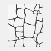 Couverture Polaire Motif de pierre abstrait moderne (Devant)