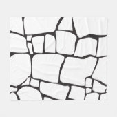 Couverture Polaire Motif de pierre abstrait moderne (Devant (Horizontal))