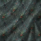 Couverture Polaire Motif de pin d'hiver rustique moderne