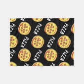 Couverture Polaire Motif de pizza (Devant (Horizontal))