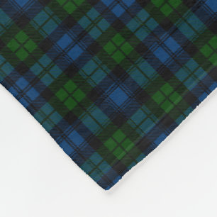 Couverture Polaire Motif de plaid de tartan de famille de Campbell