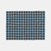 Couverture Polaire Motif de plaid de tartan de famille de Clark (Devant (Horizontal))