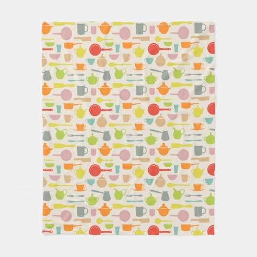 Couverture Polaire Motif de plats (Devant)