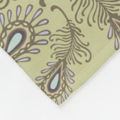 Couverture Polaire Motif de plume (Coin)