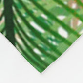 Couverture Polaire motif de plumes de paon (Coin)