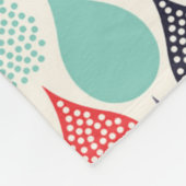 Couverture Polaire Motif de point d'art pop Raindrop (Coin)
