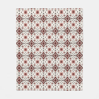 Couverture Polaire Motif de point de croix diamant folklorique sans c