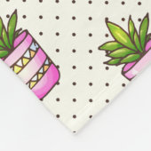Couverture Polaire Motif de point succulent de polka d'aquarelle (Coin)