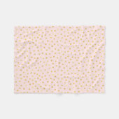 Couverture Polaire Motif de points élégant de confettis de rose et de (Devant (Horizontal))