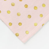 Couverture Polaire Motif de points élégant de confettis de rose et de (Coin)