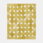 Couverture Polaire Motif de points jaune aquarelle tendance (Devant)