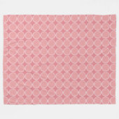Couverture Polaire Motif de points rose aquarelle (Devant (Horizontal))