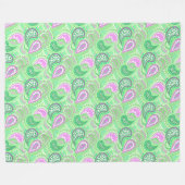 Couverture Polaire Motif de pois abstrait de concombres turcs (Devant (Horizontal))