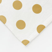 Couverture Polaire Motif de pois d'or (Coin)