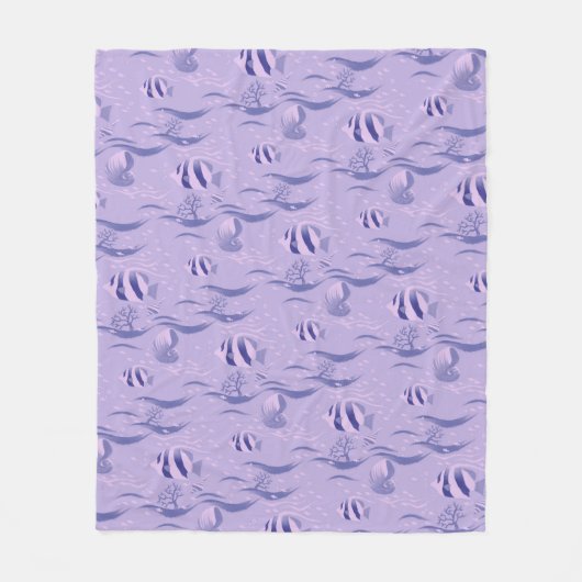 Couverture Polaire Motif de poisson (Devant)