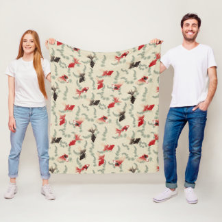 Couverture Polaire Motif de poisson rouge, design japonais