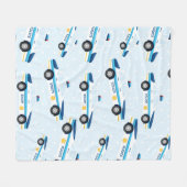 Couverture Polaire Motif de police (Devant (Horizontal))