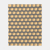 Couverture Polaire Motif de Pomeranian (Devant)