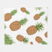 Couverture Polaire Motif de pomme de pin aquarelle 1 (Devant (Horizontal))