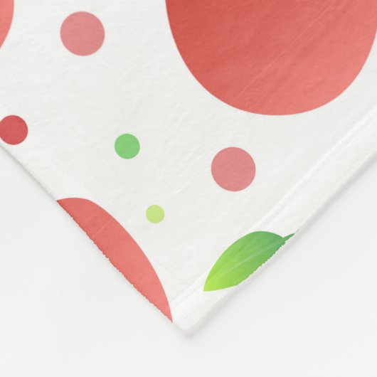 Couverture Polaire Motif de pommes (Coin)