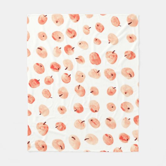 Couverture Polaire Motif de pommes Red paradise (Devant)