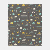 Couverture Polaire Motif de Portland, Orégon (Devant)