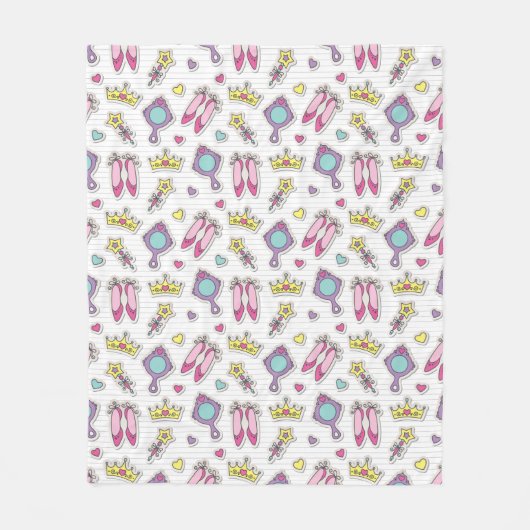 Couverture Polaire motif de princesse de papillon (Devant)