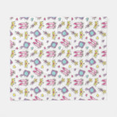 Couverture Polaire motif de princesse de papillon (Devant (Horizontal))