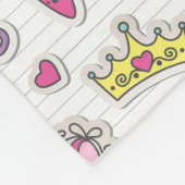Couverture Polaire motif de princesse de papillon (Coin)