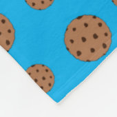 Couverture Polaire Motif de puces de chocolat bleu ciel (Coin)