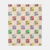 Couverture Polaire Motif de radio musicale (Devant)