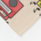 Couverture Polaire Motif de radio musicale (Coin)