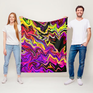 Couverture Polaire Motif de rayonnement lumineux