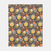 Couverture Polaire Motif de rayure de point de polka (Devant)