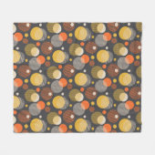 Couverture Polaire Motif de rayure de point de polka (Devant (Horizontal))