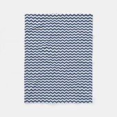 Couverture Polaire Motif de rayure de saumon de zigzag de Chevron (Devant)