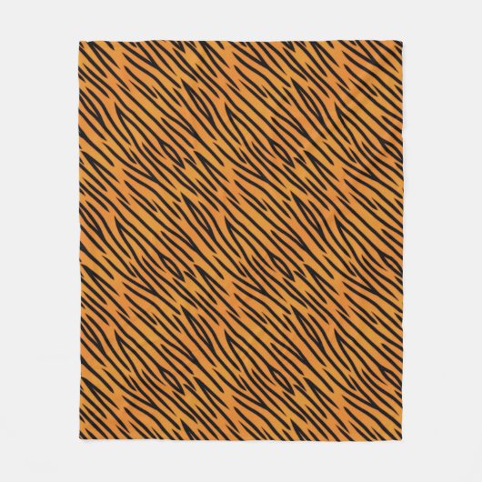 Couverture Polaire Motif de rayure de tigre (Devant)