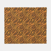 Couverture Polaire Motif de rayure de tigre (Devant (Horizontal))