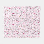 Couverture Polaire motif de rayures de kawaii (Devant (Horizontal))